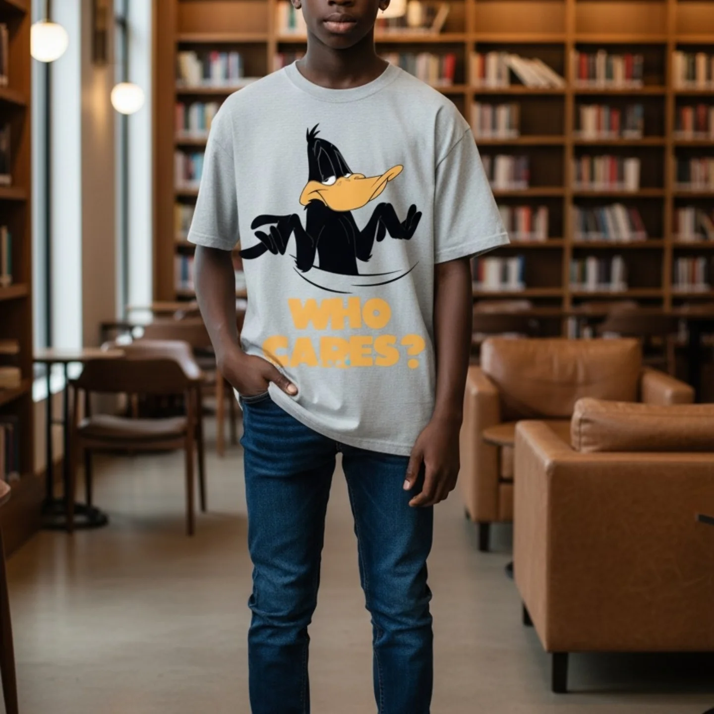 who cares? street tee